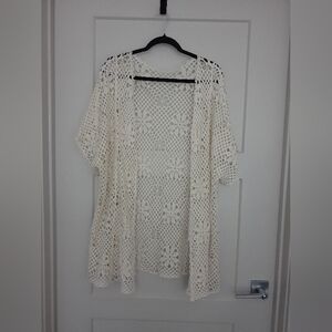 Floral Macrame Style Cardigan